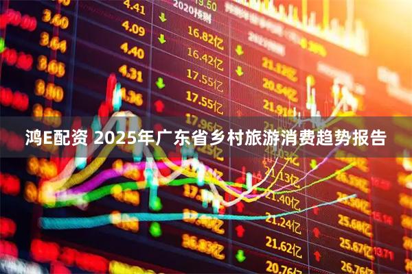 鸿E配资 2025年广东省乡村旅游消费趋势报告